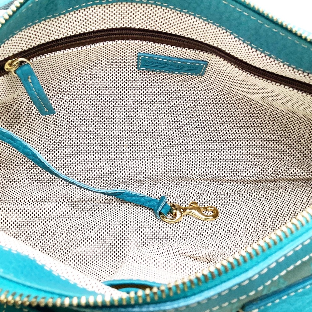 🆕{Dooney&Bourke} Signature Canvas and Leather Bag - Picture 8 of 16